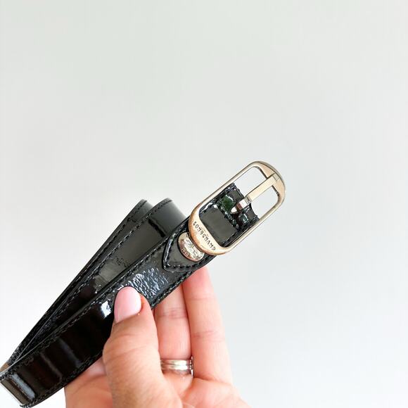 Longchamp Patent Leather Belt Black OS - Picture 3 of 8